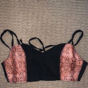 Snakeskin Crop Top